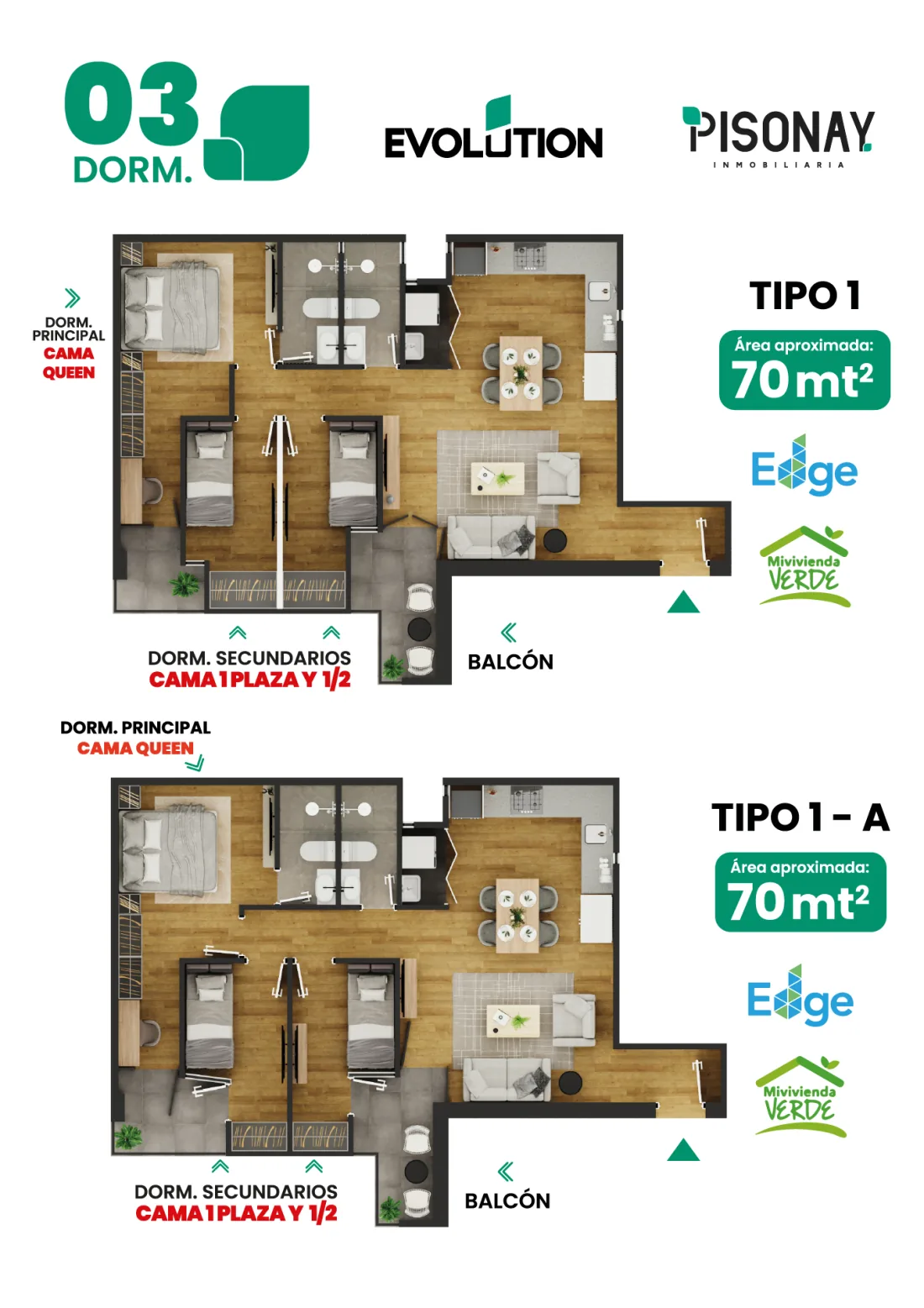 03 DORM — Tipo 1
